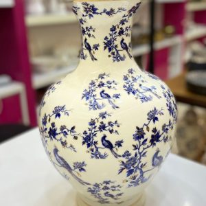 گلدان دکوراتیو چینی سلطنتی طرح پرنده آبی