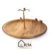 سینی گرد مدل گلدن برد GK829480 برند گلدکیش