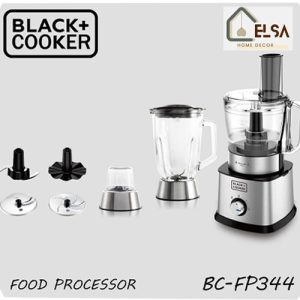 غذاساز چندکاره بلک کوکر مدل BC-FP344 با بدنه استیل