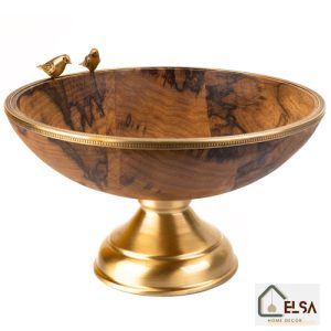 میوه خوری پایه دار بزرگ گلدن برد GK829411 برند گلدکیش