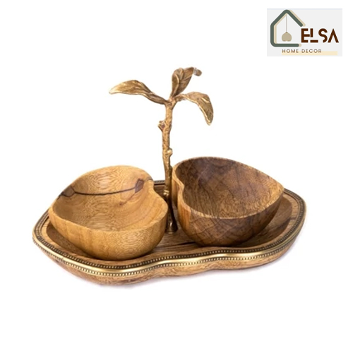 ست اردور خوری قلب 2تایی WOOD مدل GK829414 گلدکیش