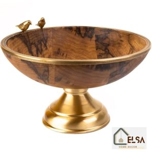 میوه خوری پایه دار بزرگ WOOD مدل GK829411 گلدکیش