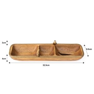 اردور خوری مستطیل 3 تایی WOOD مدل GK829420 گلدکیش