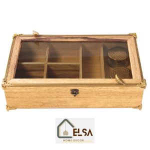 ظروف دکوری باکس مستطیل گلدن برد مدل GK829652 برند گلدکیش