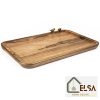 سینی مستطیل سایز کوچک WOOD مدل GK829443 گلدکیش