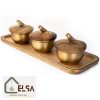 ست اردورخوری سه تیکه مدل گلدن برد GK829474 برند گلدکیش