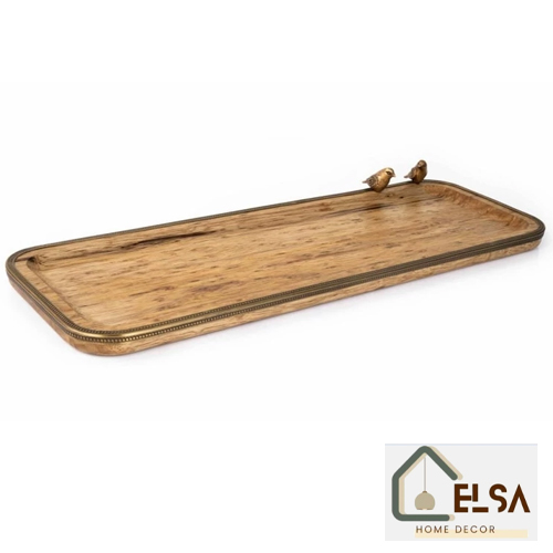 سینی مستطیل بزرگ WOOD مدل GK829460