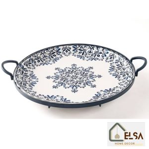 دیس گرد بزرگ مدل اترینا برند B.V.K کد 475565 + قیمت خرید