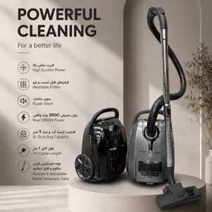 جارو برقی دکاموند 2800W کد 7505 طوسی و کد 7605 مشکی