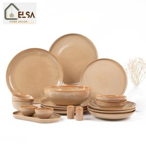 سرویس غذاخوری چینی بی وی کی(BVK) 6 نفره 32 پارچه مدل Galexy کد 453230